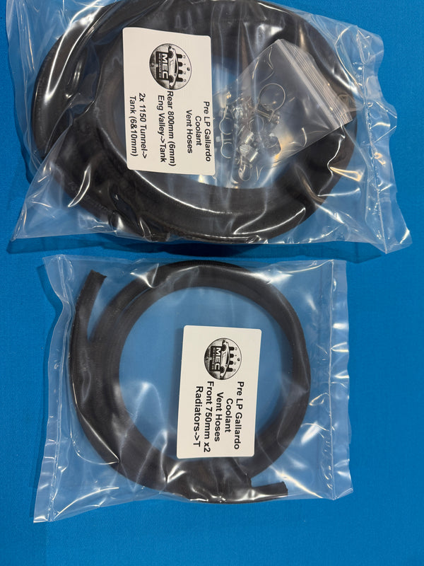 Pre LP Gallardo v2 5 pce Coolant Vent Hose Kit